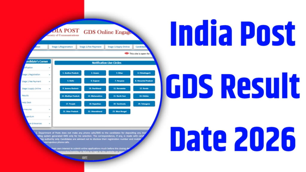 India Post GDS Result Date 2026